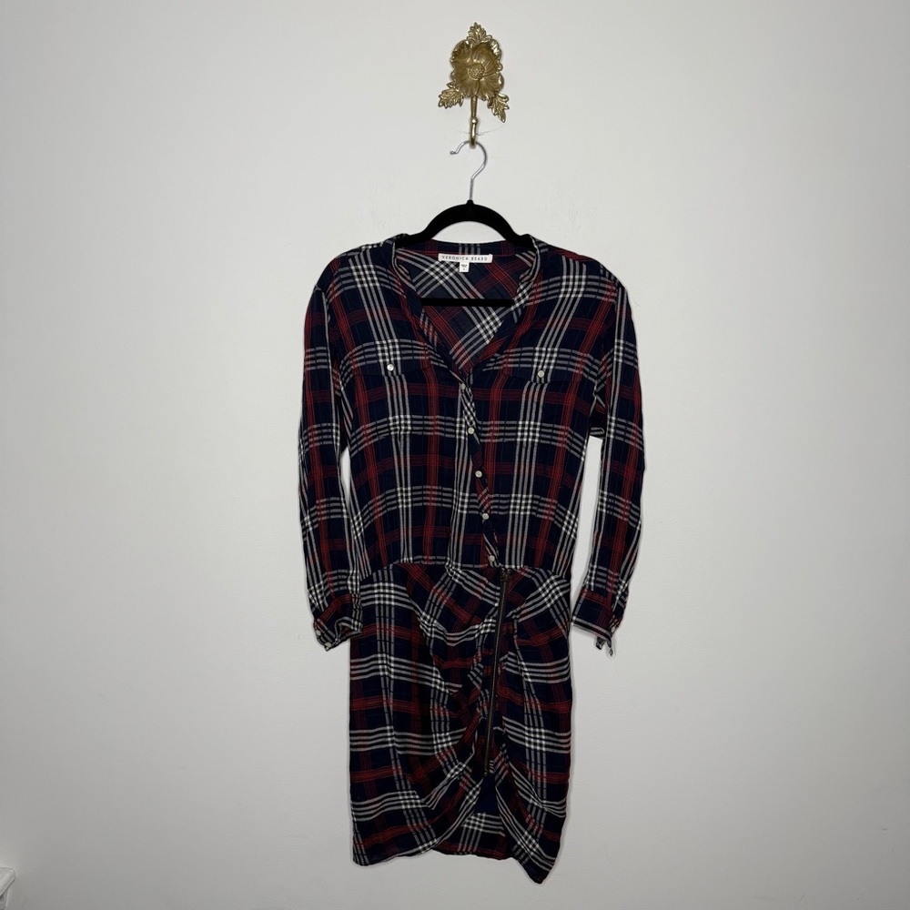 Veronica Beard Emory Plaid Shirtdress 4